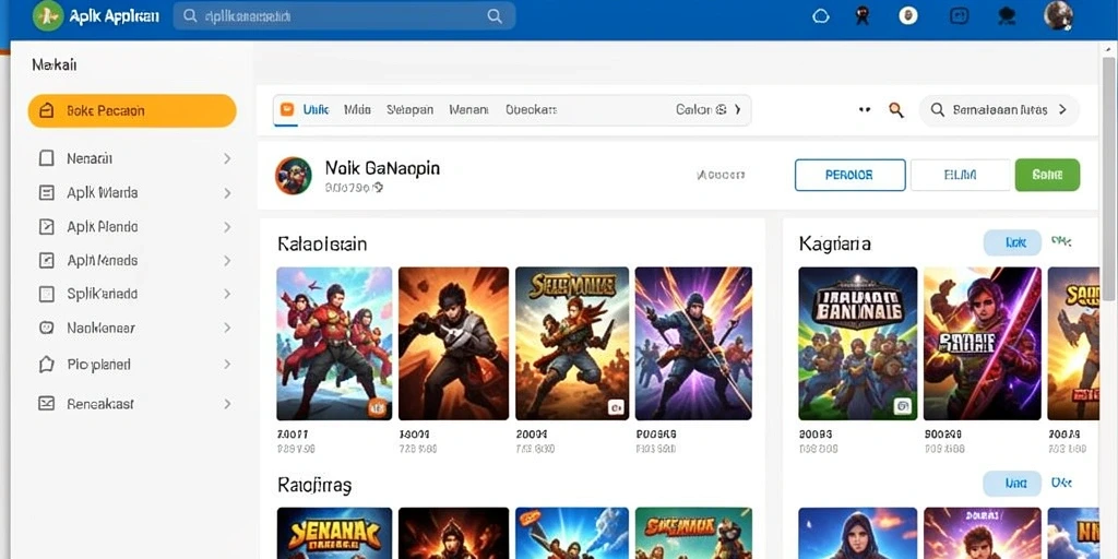 Menu upgrade karakter yang mudah dipahami dan diakses.