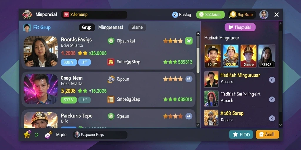 Kompetisi leaderboard yang menantang dan menarik.